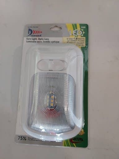 LED Single Eurostyle Dome, 12v, 215 lumens,3500K