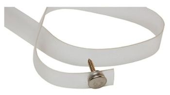 Tieback - clear plastic 18