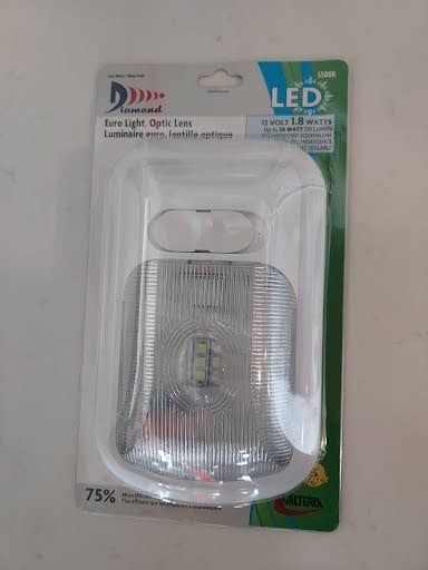 LED Single Eurostyle Dome, 12v, 215 lumens,5500K