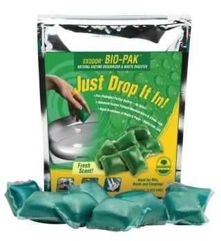 Bio-Pak RV Toilet Chemical- Alpine Fresh (Pouch of 10)