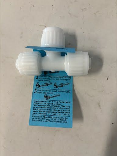 1/2” pex/poly tee