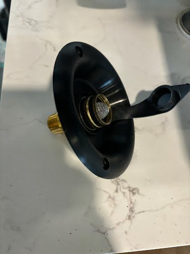 City Water Dish w/Brass CV, BK