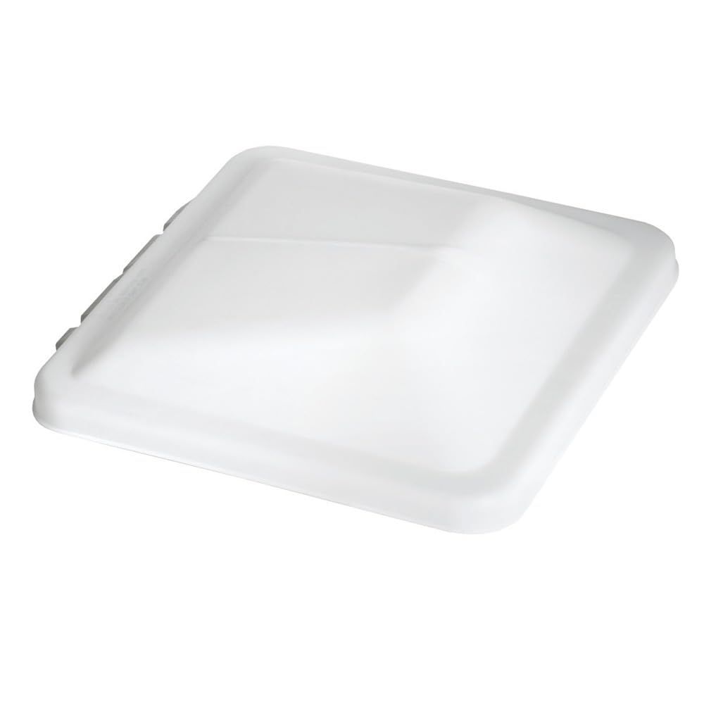 Vent lid white wedge shape