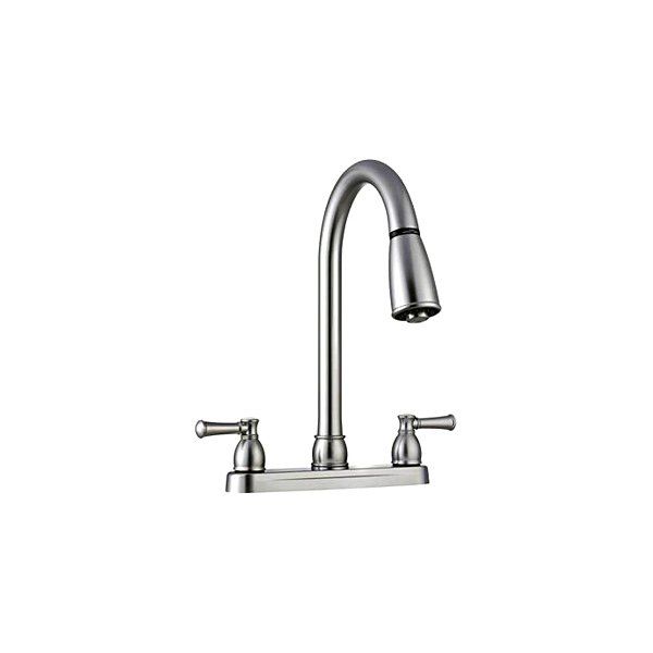 Non-metallic dual lever pull down