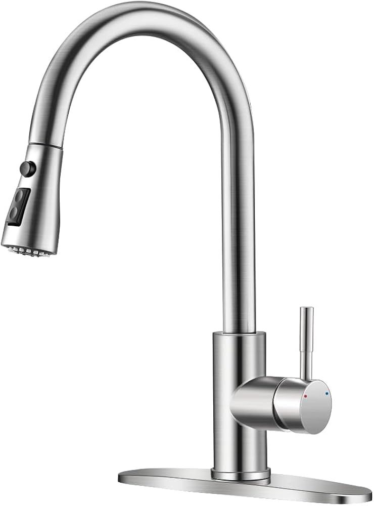 Airbus Kitchen Faucet s/Sprayer - Nickel
