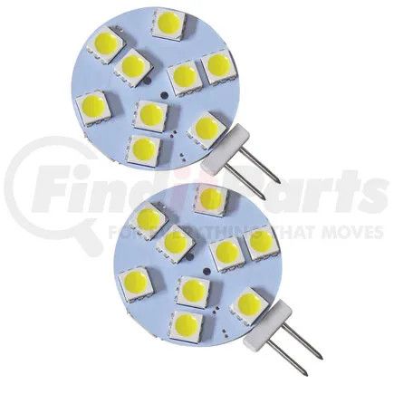 2 Pk Disc LED G4/Jc10 LED Cool White