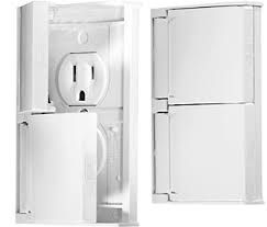 Weatherproof White Dual Outlet w/ Snap Cover-Plate