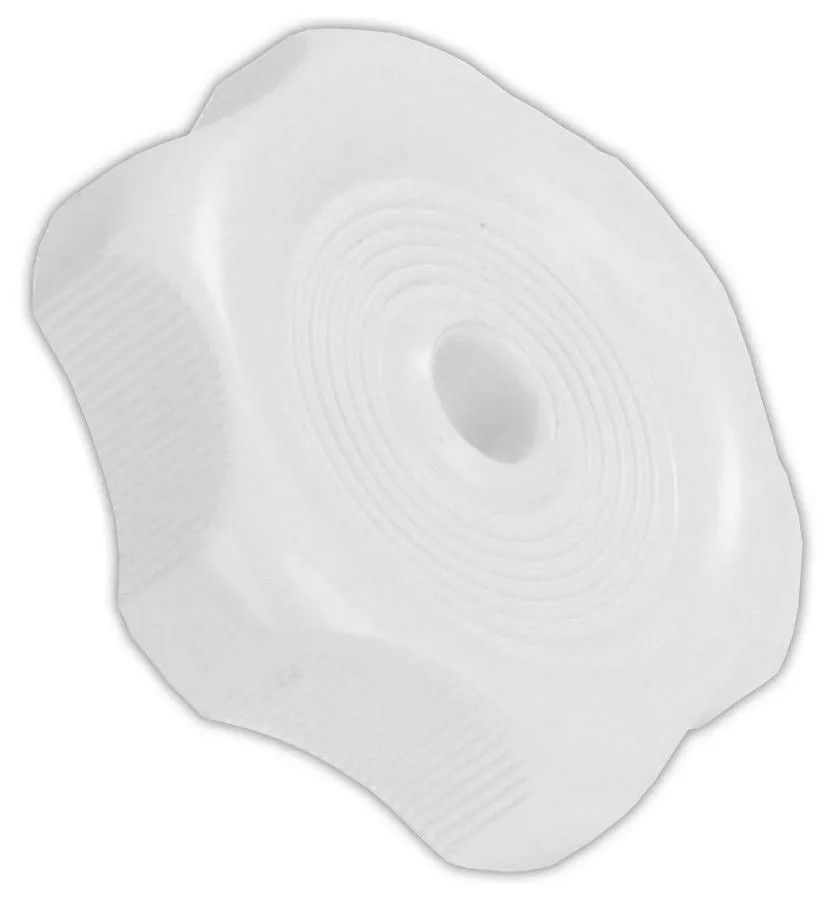 Window Knob - White  1/2" shaft
