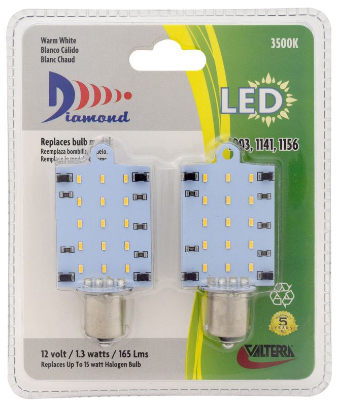 Led Flat(1141,1156)165L,3500K,2pk,Warm White