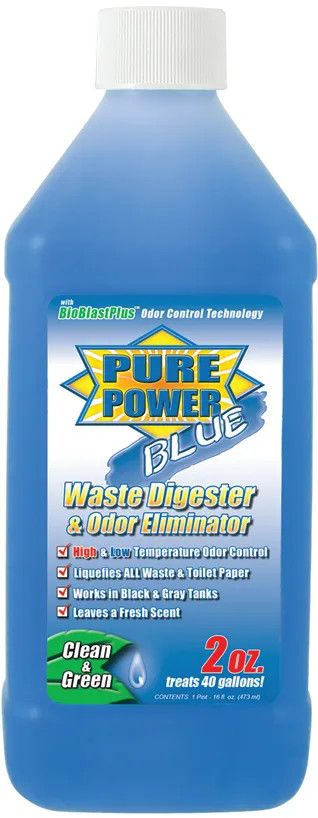 Pure Power Blue RV Toilet Chemical, 16 oz Bottle