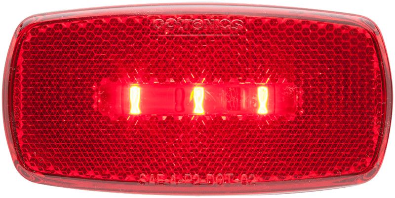 LED MARK LIGHT;OVAL;RED