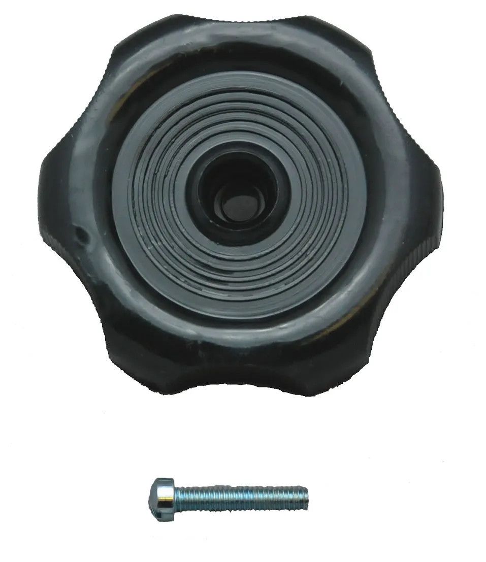 1’’ Round Black Handle