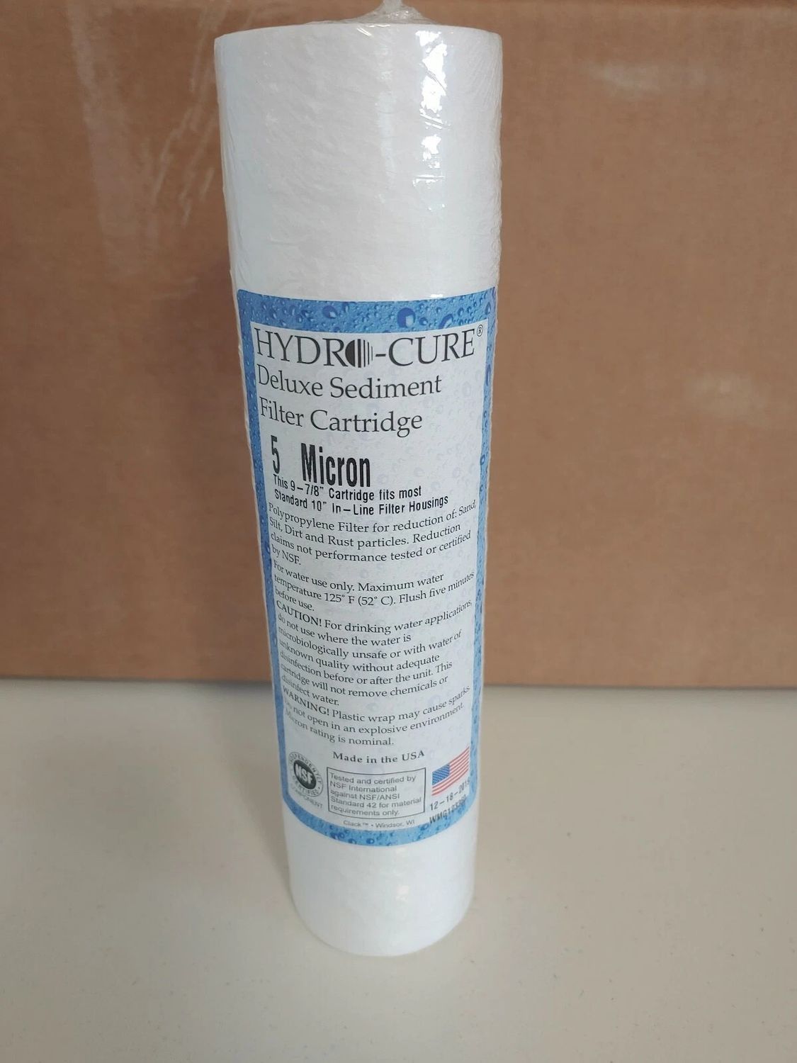 Hydro-Cure 5 Micron Sediment Filter - 10”