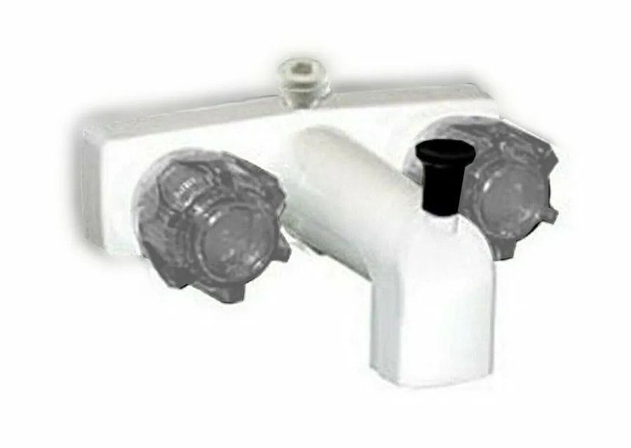 Tub/Shower Faucet, 4”, 2 White