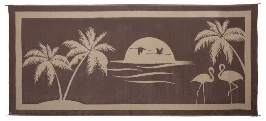 Tropical Oasis Mat, BRN/BGE