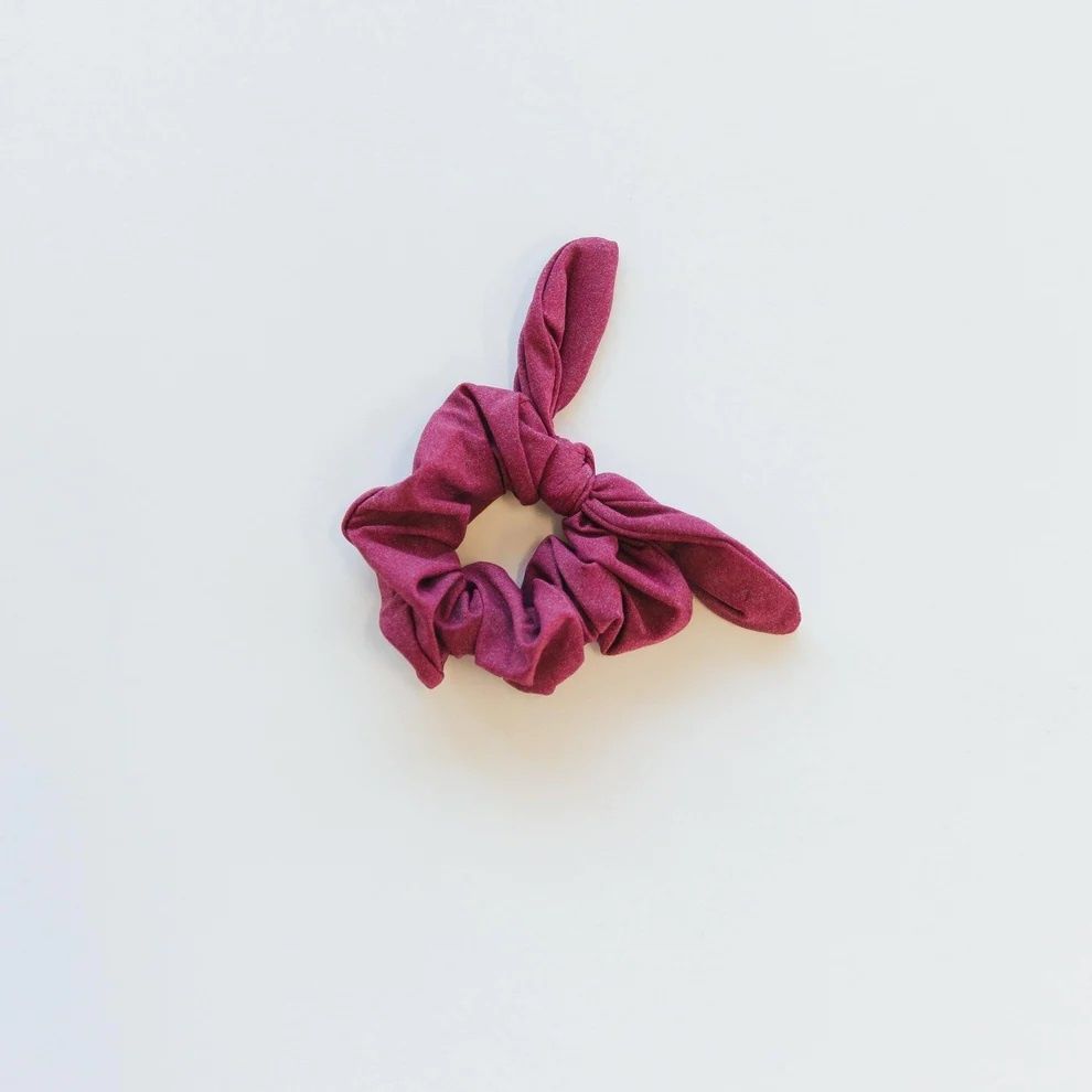 Bow Scrunchie Merlot