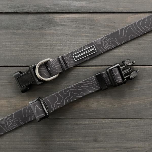 Waterproof Dog Collar, Color: Black, Size: Medium