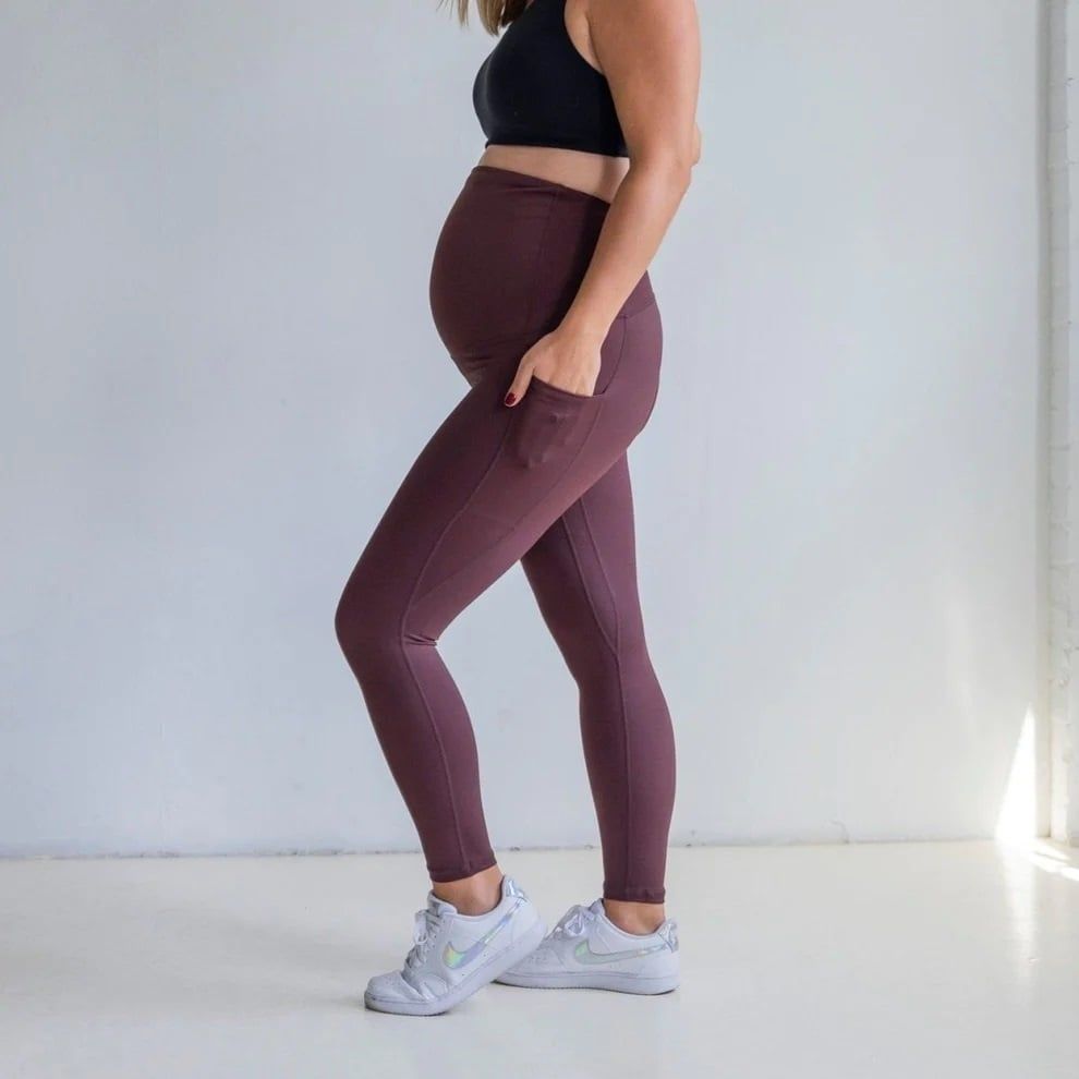 Lux Maternity Pants, Color: Fossil, Size: Small