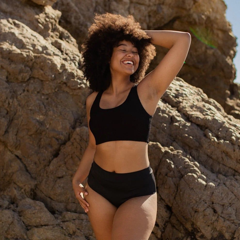 Grace Bikini Top , Color: Hideaway Black, Size: XSmall