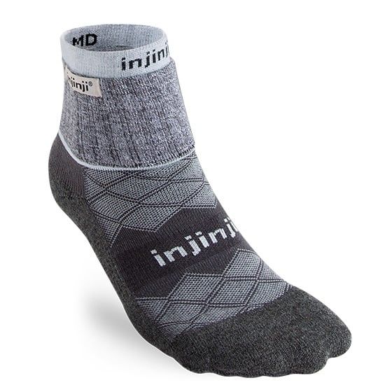 Women&#39;s Liner + Runner Mini Crew, Color: Gray, Size: XS/SM