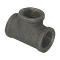 BLACK MALLEABLE TEE, Diameter: 3/8&quot;