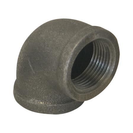 BLACK MALLEABLE 90 ELBOW