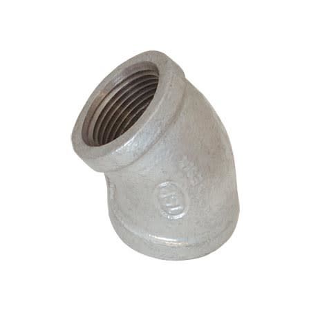 GALVANIZED 45 ELBOW