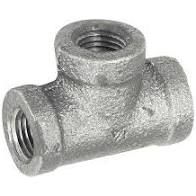 GALVANIZED TEE, Size: 1/4