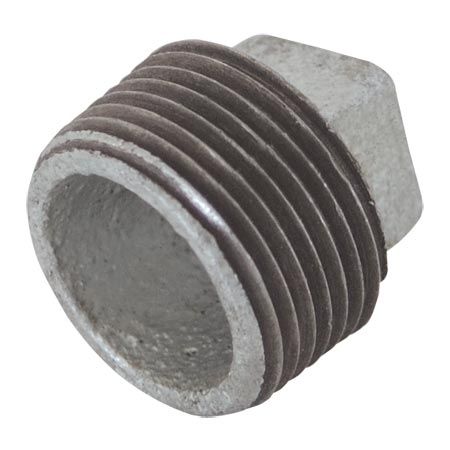 GALVANIZED PLUG, Size: 3/8&quot;