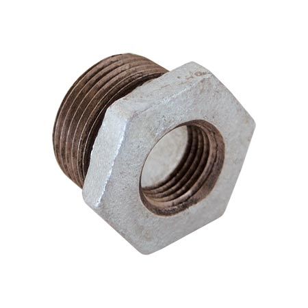 GALVANIZED BUSHING, Size: 1/2 IN X 3/8