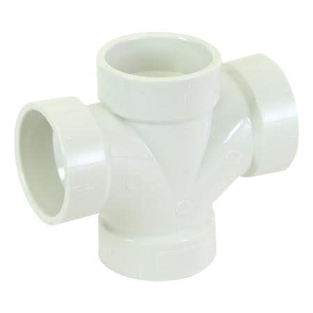 PVC/DWV DOUBLE SANITARY TEE
