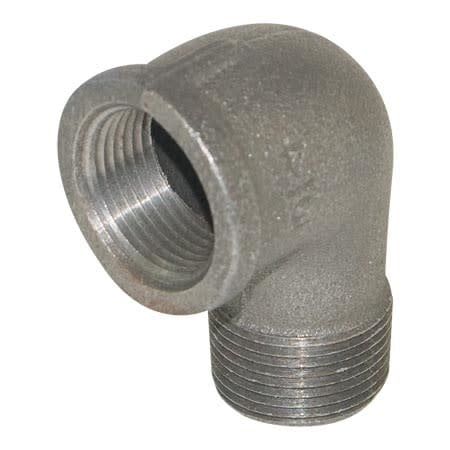 BLACK MALLEABLE STREET 90 ELBOW
