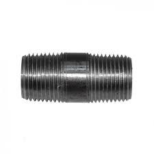 3/8" BLACK MALLEABLE NIPPLE, Size: CLOSE