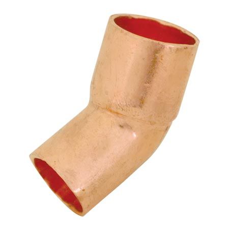 COPPER 45 STREET ELBOW, Size: 1/2 IN