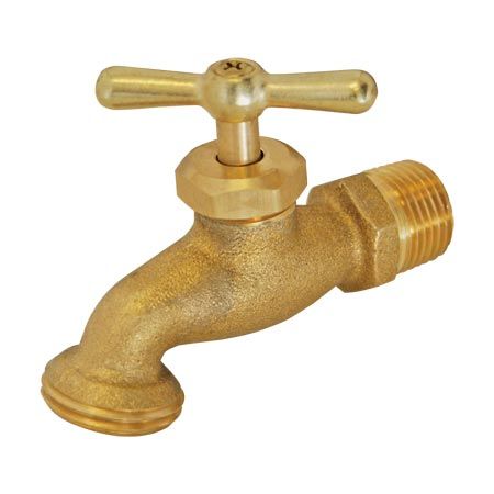 BRASS HOSE BIBB, Size: 1/2"
