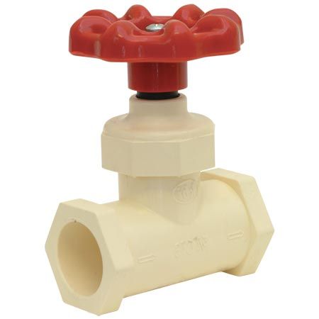 CPVC STOP VALVE SLIP X SLIP, Size: 1/2 IN