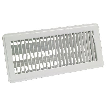  VENT REGISTER, Size: WHITE 4&quot; X 12&quot;