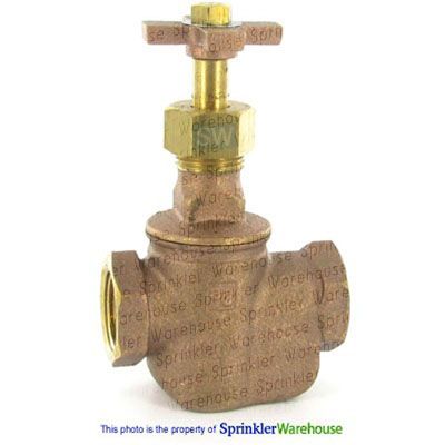 STRAIGHT BRASS VALVE W/CROSS HANDLE, Size: 3/4&quot;