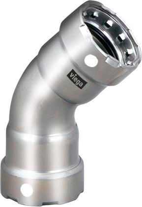 MegaPressG 45° Elbow, Size: 1/2&quot;