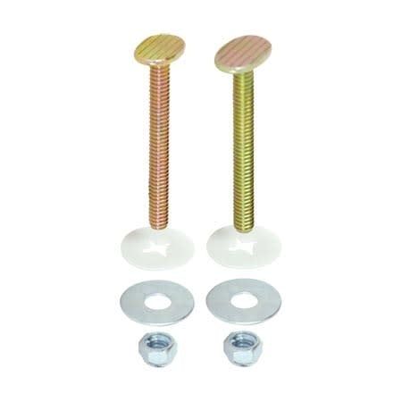CLOSET BOLT SET 1/4" x  2 1/4" (PLATED)