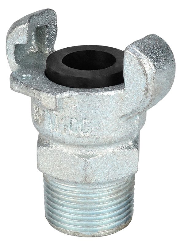 Zinc Plated Iron Male NPT Hose Ends Crowfoot Coupling, Size: 1/2&quot;