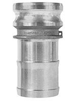 Aluminum Type E Male Adapter x Shank Cam and Groove Couplings, Size: 3/4&quot;