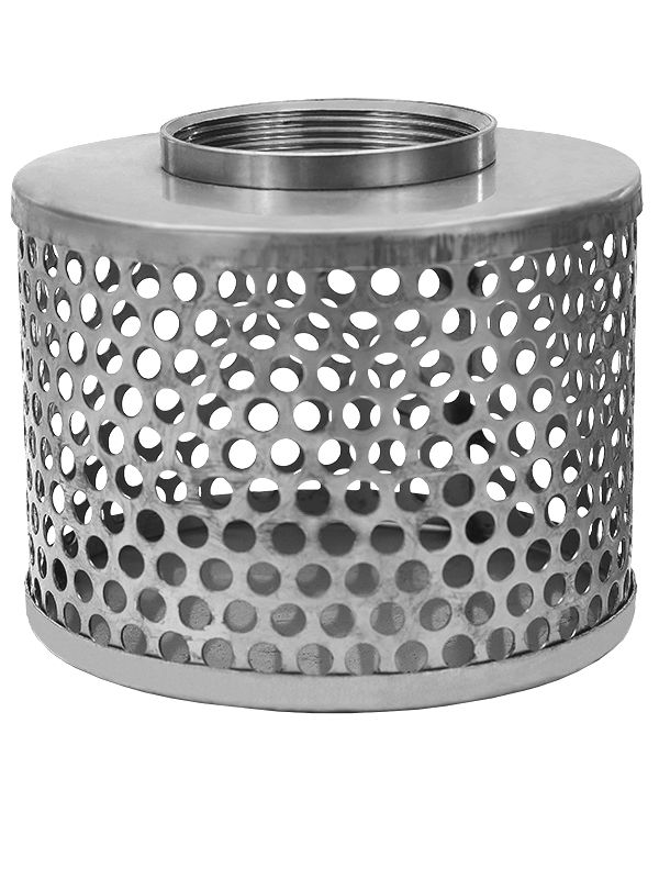  Cold Rolled Zinc Plated Steel Type RH Round Hole Strainer, Size: 2&quot;