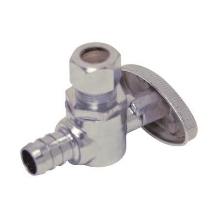 1/4 TURN ANGLE STOP PEX BY COMPRESSION
