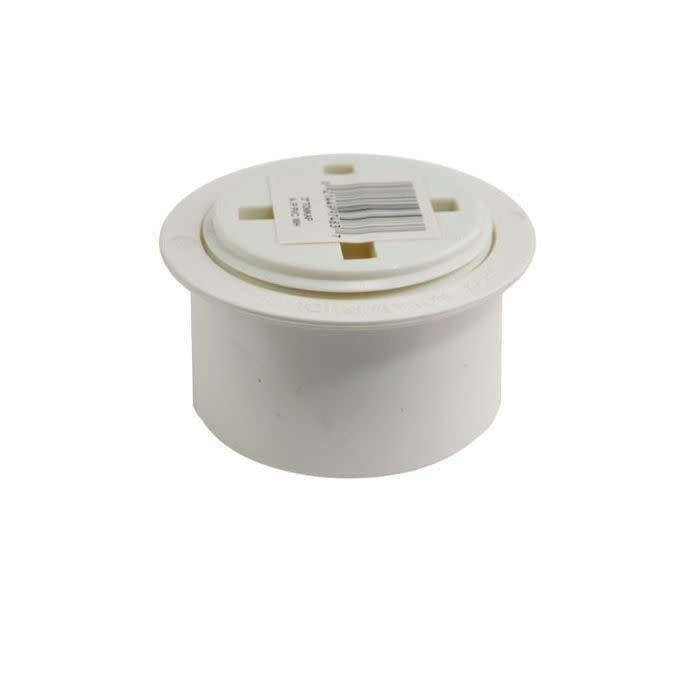 Tom-Kap  Flush-Fit Cleanout Adapter &amp; Plug