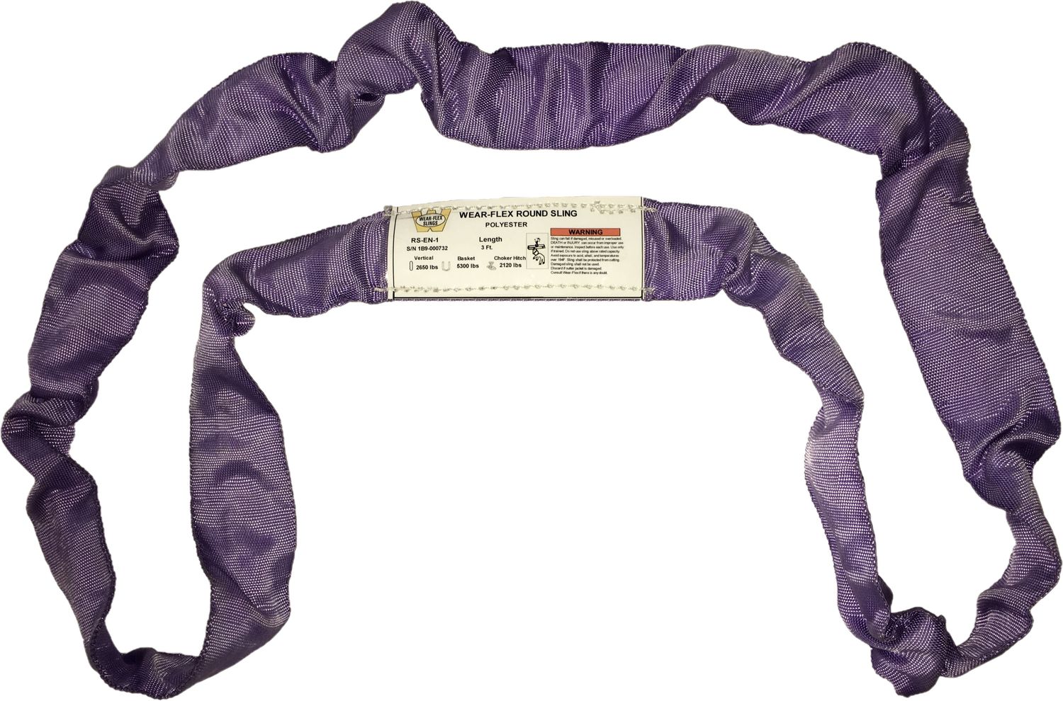 Endless Round Sling, Size: 4&#39; PURPLE