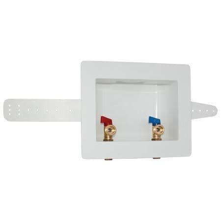 WASHING MACHINE OUTLET BOX W/VALVES