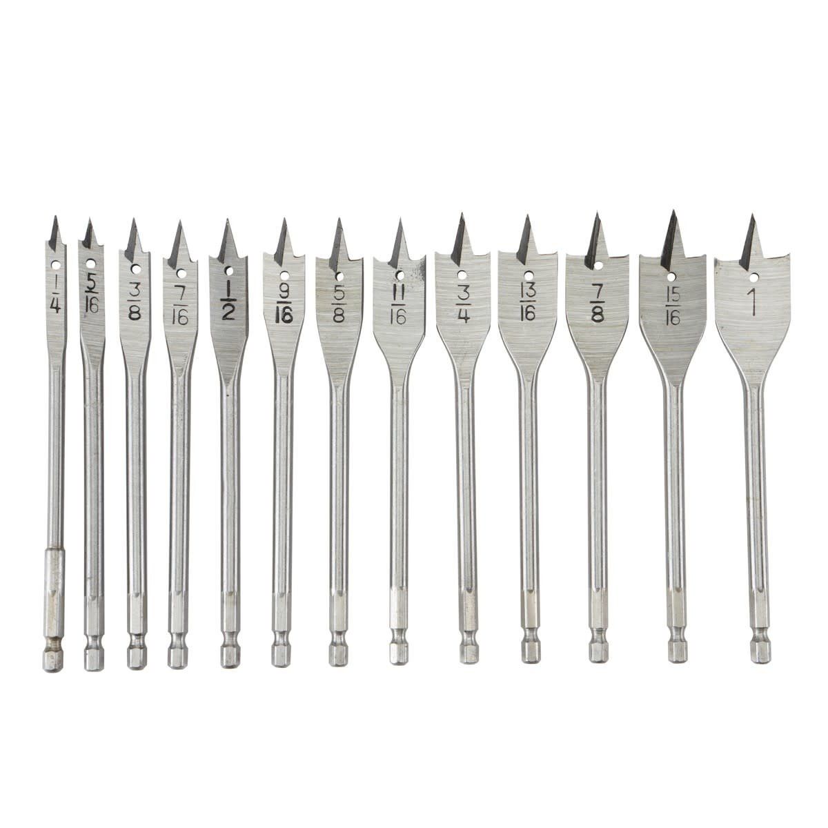 SPADE BIT SET (13-PC)