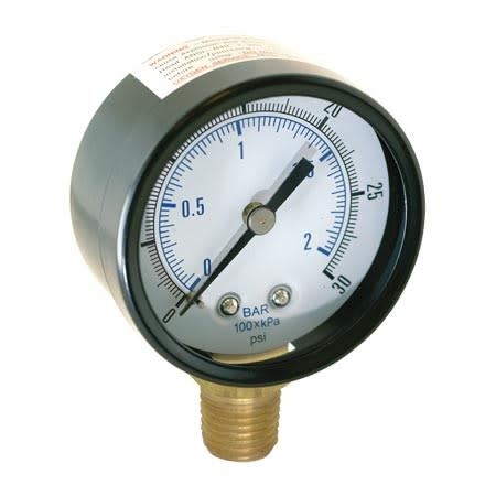 PRESSURE GAUGE 1/4&quot; 15PSI