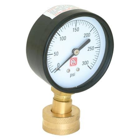 WATER PRESSURE TEST GAUGE 0-300PSI